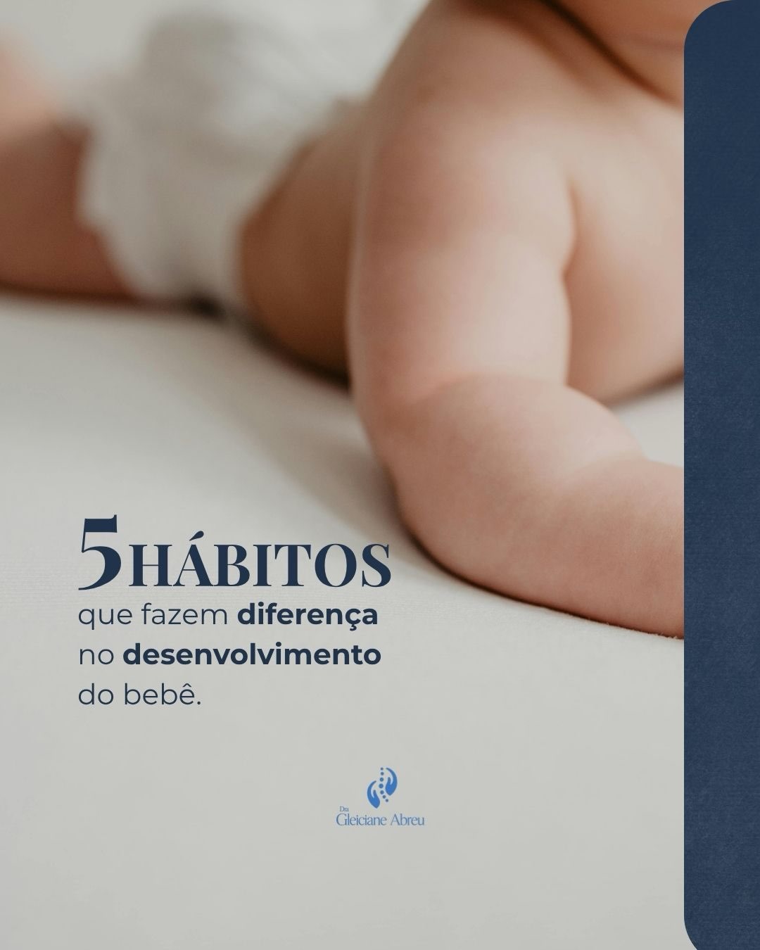 Arte sobre hábitos e desenvolvimento do bebê