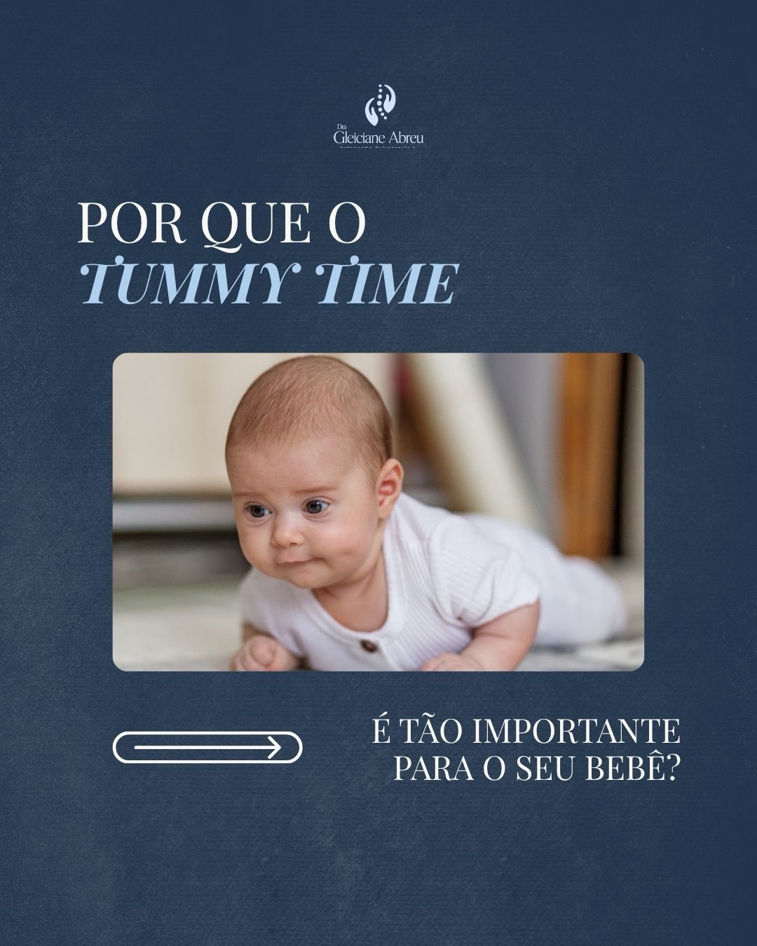 Arte sobre brincar de bruços, tummy time